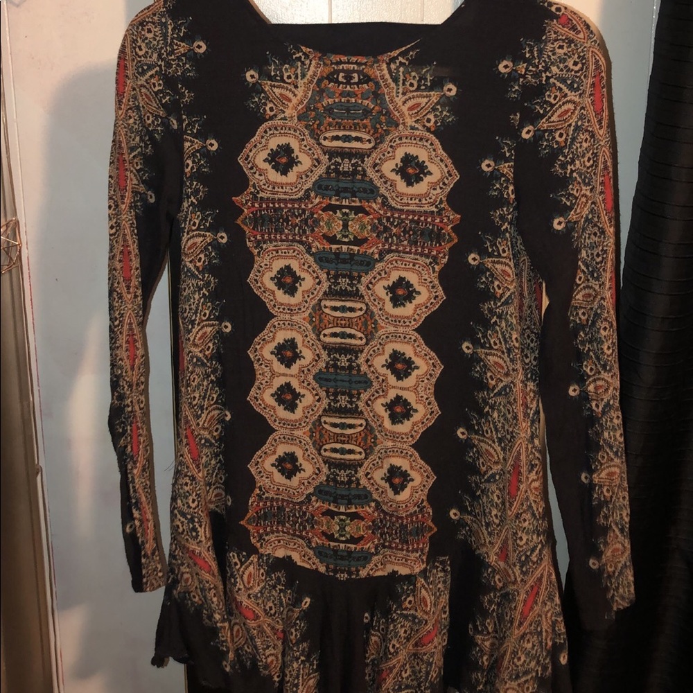 FREE PEOPLE OPEN BACK TUNIC